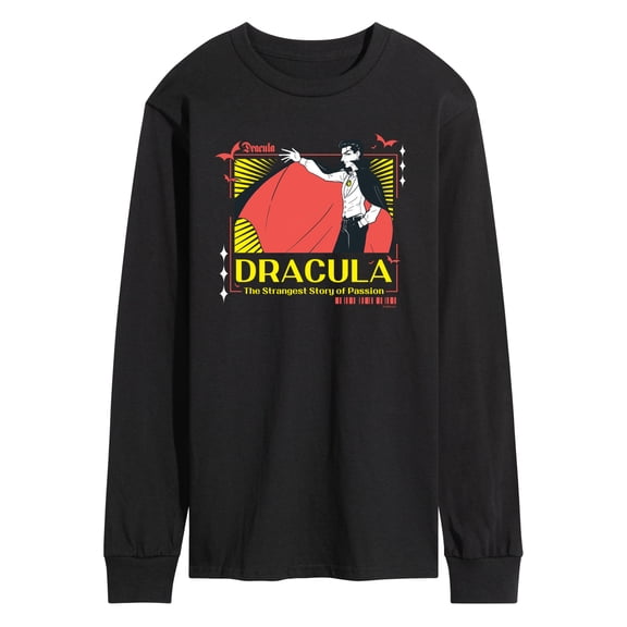 Classic Monsters - Anime Dracula - Men's Long Sleeve Graphic T-Shirt