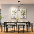 thumbnail image 4 of Kiven Pendant Light Fixture Adjustable Height,Silvery Swing Arm Hanging Lights Retractable Design with 15ft Plug-in Cord, Industrial Ceiling Pendant Light for Kitchen Island Picture Office TB0132, 4 of 6