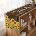 thumbnail image 6 of Table Runners 70 Inches Long Dress Scarves, Sunflowers Farmhouse Coffee/Dining/Kitchen Table Decor, Holiday Table Runner, Wooden Yellow Summer Botanical Elegant Pastoral 13x70 Inch, 6 of 9