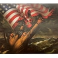 thumbnail image 3 of Charles Wysocki "Saving Old Glory" New CUSTOM FRAMED Art Americana Generic, 3 of 3