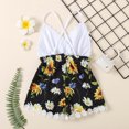 thumbnail image 4 of Odeerbi Clearance Toddler Kids Girl Vest Backless Sunflower Printed Romper Clothes Sunsuit Outfits, 4 of 9