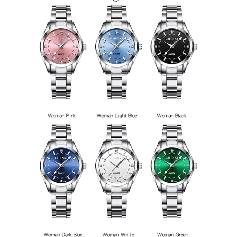 Womens White Face Analog Quartz Silver Stainless Steel Luminous Waterproof Watch Watches for Women Analog Quartz Silver Stainless Steel  main image 4