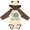 thumbnail image 3 of Inktastic Nicu Graduate Baby Elephant Boys or Girls Long Sleeve Baby Bodysuit, 3 of 5