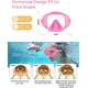 thumbnail image 5 of Gafas de natación para niños y adultos Gafas de natación con máscara nasal Máscara de snorkel Buceo, lente antivaho 180 máscara panorámica de buceo para niños pequeños y niñas, 5 of 5