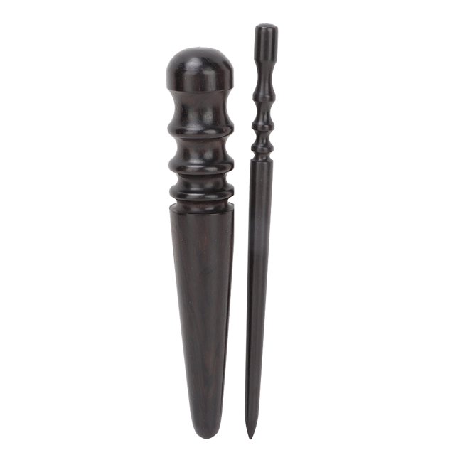 Fosa 2pcs Leather Wood Edge Slicker Multi-Size Burnisher Leather Craft DIY Handworking Tool, Edge Slicker, Leather Craft Tool