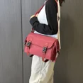 thumbnail image 2 of Nuevo bolso cruzado de nailon resistente al agua con cremallera y solapa de color sólido de gran capacidad, gran oferta 2024, bolsos de hombro casuales de moda para mujer, 2 of 5