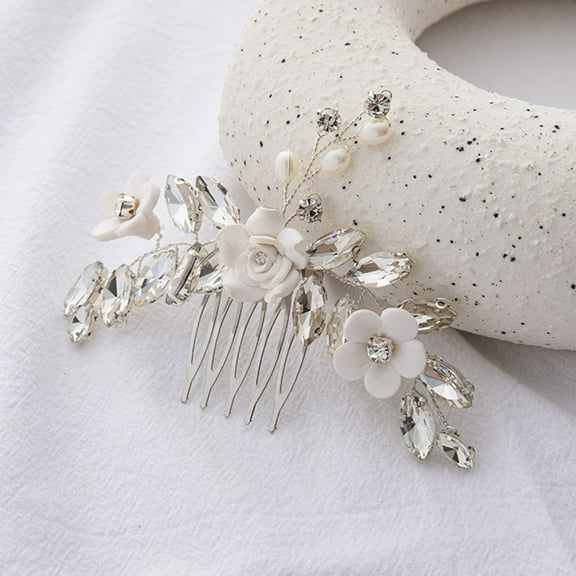 NIAIZEK flower hair comb women Hair Comb Decorative Women Party 1Pack