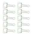 thumbnail image 2 of Binder Clips, Strong Clamping Mini Binder Clips Metal Material Elasticity Hollow Tail Clips  For Document Blue,Green,Silver, 2 of 8