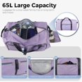 thumbnail image 4 of Bolsa de viaje Fmeida 65 L con compartimento para zapatos, repelente al agua, 4 of 7