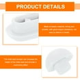 thumbnail image 4 of 4Set Toilet Seat Buffer, Anti-Slip Plastic Toilet Seat Bumper Kit, Universal Buffer Toilet Lid Rubber Bumpers for Home Hotel, White, 4 of 7