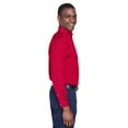 thumbnail image 3 of Harriton M500 Men's Easy Blend Long-Sleeve Twill&nbsp;Shirt with&nbsp;Stain-Release, 3 of 3