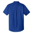 thumbnail image 6 of Yellow Rooster Men's Short Sleeve Carefree Poplin Shirts True Royal 3XL, 6 of 6