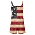 thumbnail image 4 of Combinaison Courte pour Femmes Été Décontracté Mode Imprimé Poche Combinaison Shorts Combinaison Dames Barboteuse pour Mariée Combinaison Tortue Combinaison Robe Combinaison off The Should Combinaison pour Femmes Pailletée, 4 of 4
