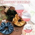 thumbnail image 3 of Uxcell 2pcs Velvet Scrunchie with Pocket Zipper (2 Inch) - Elastic Bands Hair Ties Girls Women Hidden Compartment Pockets, for Ponytail Holder Travel Coins Keys, White, 3 of 6