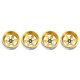thumbnail image 3 of 4 Piezas Offset-8.9Mm Metal 1.9 Pulgadas Beadlock Wheel Rim Hub para 1/10 RC Crawler Car TRX4 Axial SCX10 90046 UTB18, Oro, 3 of 9