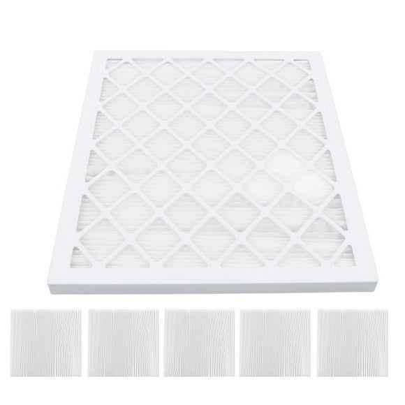 Pleated HVAC Filter, MERV 8 Strong Healthy Foldable AC Furnace Filter Reusable Frame High Temperature for Office