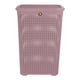 thumbnail image 3 of Kit 2 Cestos de Plástico La Ardilla Con Tapa para Ropa Tipo Rattan (Rosa), 3 of 4