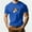 Blue, variant on Blczomt Blue Short Sleeve T Shirts for Men Big and Tall Casual Tee Regular-Fit Animal Print Oversized Cute Graphic Mens Clothes