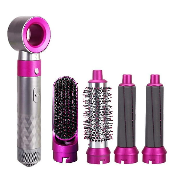 Secador de pelo eléctrico 5 en 1, cepillo alisador, rizador, Kit de cepillo desmontable, Stylin húmedo y seco