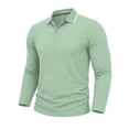 thumbnail image 4 of jjayotai Men's Shirts Long Sleeve Slim Fit Casual Shirts Classic Stretch T Shirt Golf Shirts, 4 of 5