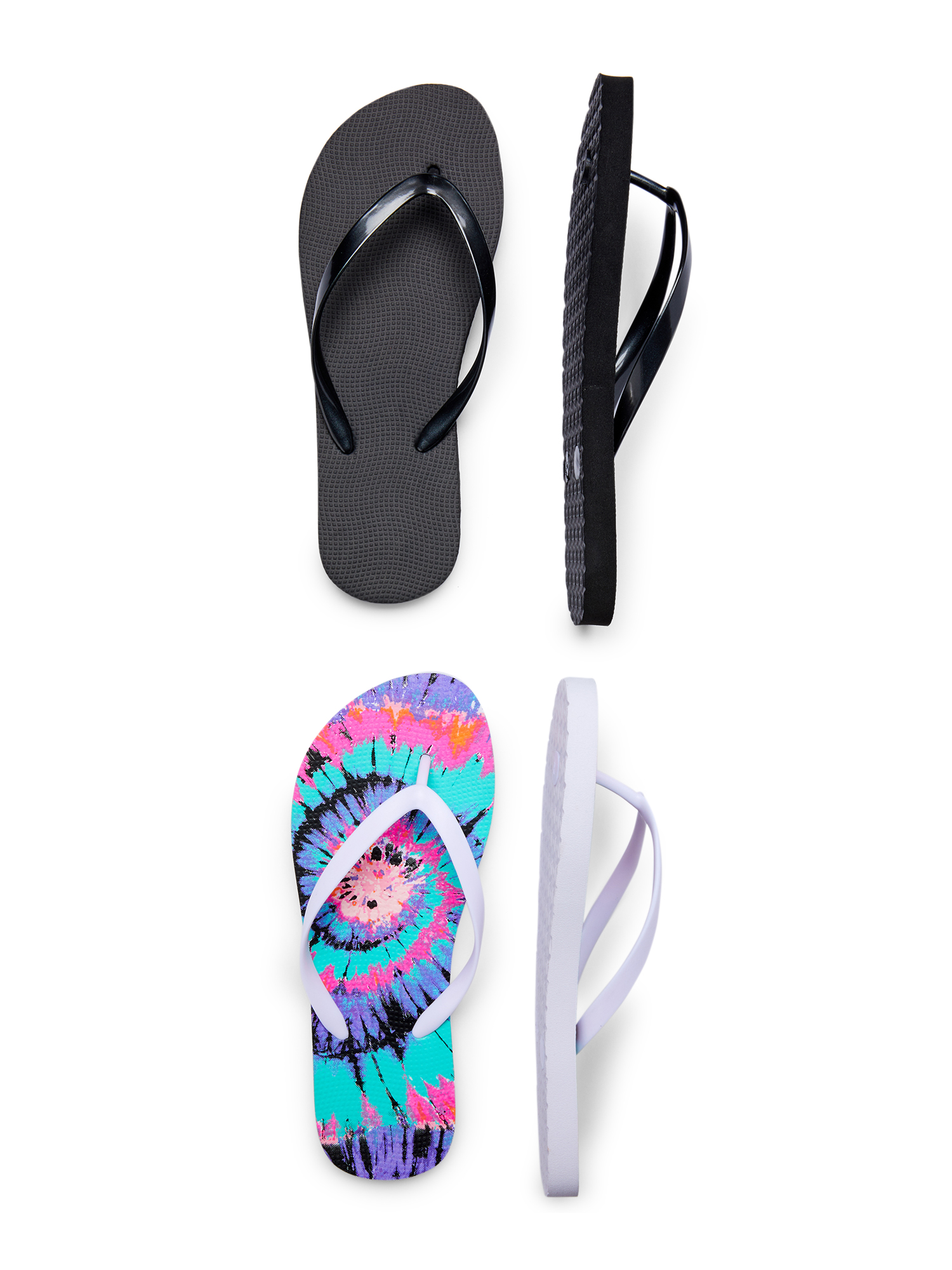 Time and Tru 2-pack Flip Flops...