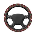 thumbnail image 3 of Disketp Dinosaur Christmas Happy New Year Elastic Microfiber Steering Wheel Cover for Truck,SUV,Cars,Universal 15 inch,Anti-Slip, 3 of 8