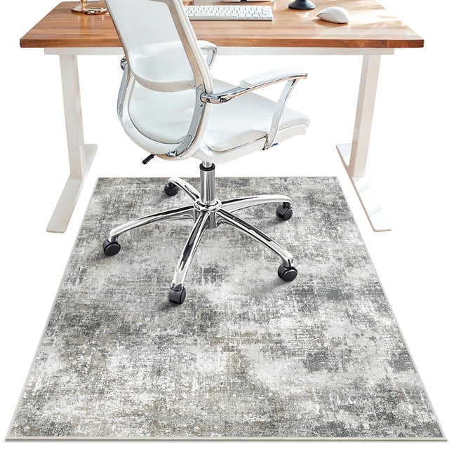 Alfombrilla para Silla de Oficina BESBLEE 91x122 cm Antideslizante con Diseño Abstracto