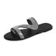 thumbnail image 1 of Amzcrzy Zapatos de mujer,Zapatos de mujer,Zapatillas de mujer, Sandalias planas informales con cristales sólidos y estilo romano para mujer, tallas grandes Sandalias Mujer Zapatillas De Casa, 1 of 7