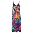 thumbnail image 4 of Tiger Animal Graffiti Sleeveless Dress Women's Luxury Party Dress Birthday Dresses for Women, 4 of 7