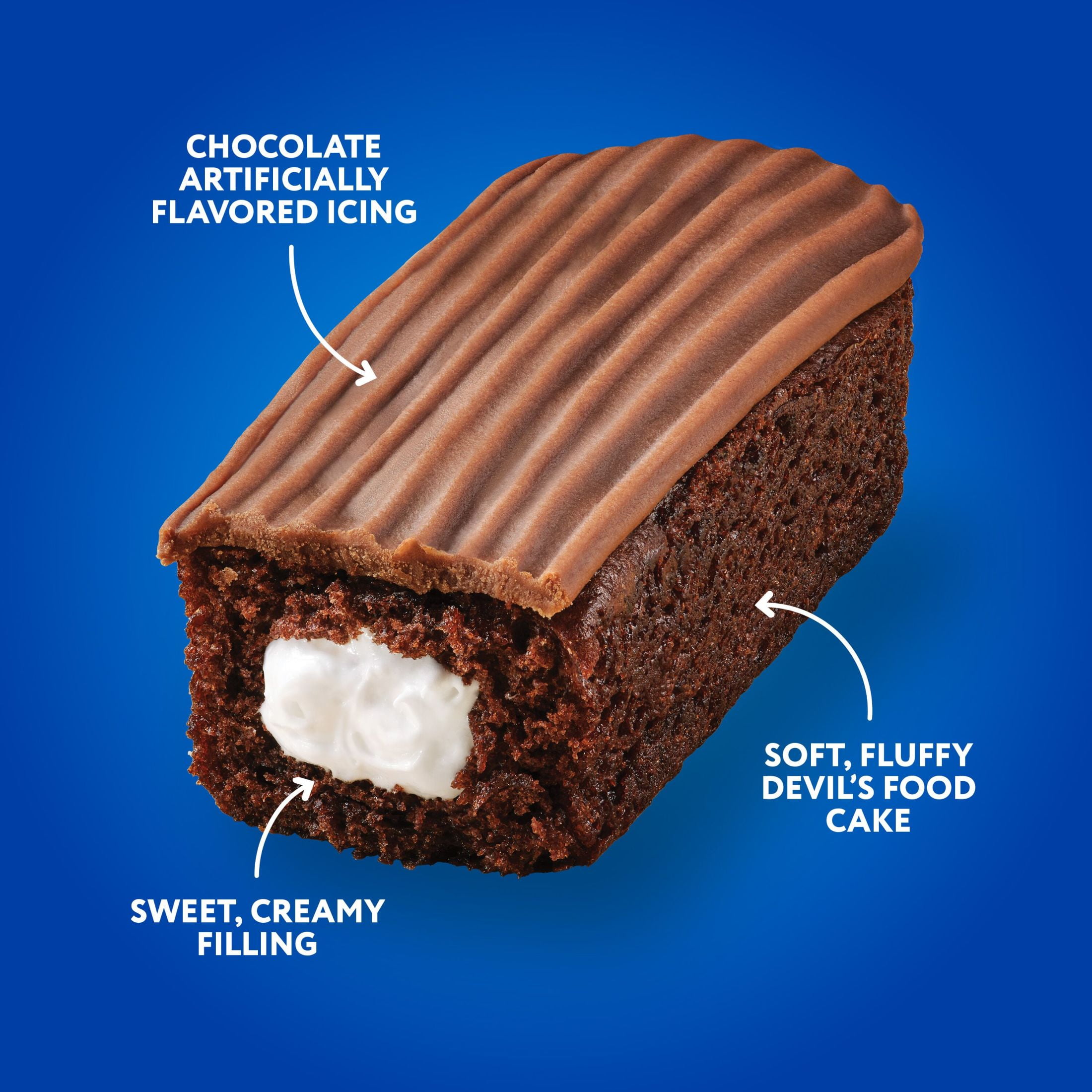Hostess Zingers Snack Cakes, Artificially Flavored Iced Devil’s Food Cake, 12.7 oz Box (10 Count)