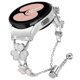 thumbnail image 2 of Watch Band with Connector for Samsung Galaxy Watch 5 Pro 45mm 5 4 40mm 44mm Heart Clover Decor Silve, 2 of 5