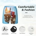 thumbnail image 4 of Kdxio Trip To London Print Men'S Swim Trunks With Compression Liner 7 Inch Inseam Quick Dry Swim Shorts, 4 of 7
