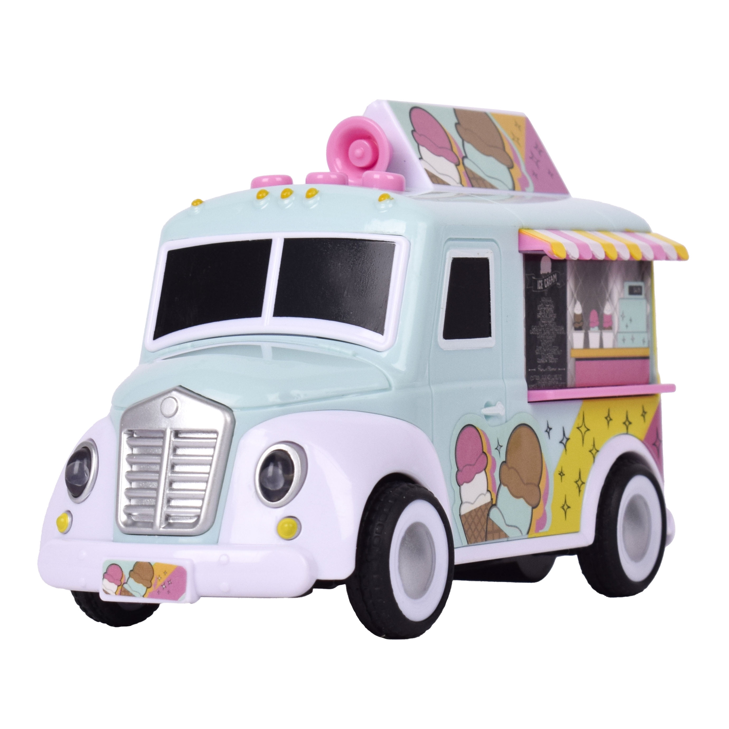 Maxx Action Food Trucks, 3 Pack with Lights & Sounds, Play Vehicles for Children Ages 3+Play Vehicles