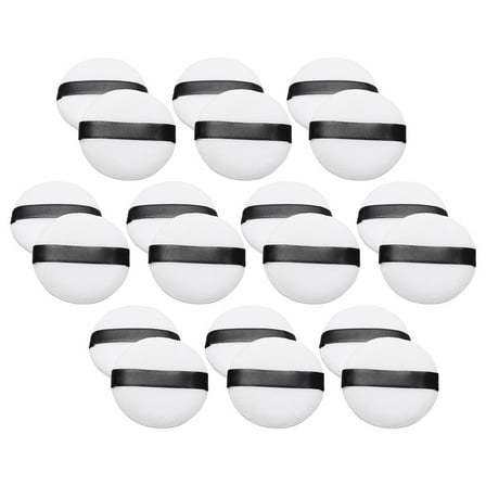 NICEXMAS 20Pcs Thin Powder Puff For Compact Loose Powder Puff Comfortable Use Standard Design