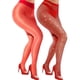 thumbnail image 3 of Pantimedias VEBZIN rojas de red y brillantes para mujer x2 pares, 3 of 6