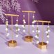 thumbnail image 4 of 4Pair 304 Stainless Steel Dangle Stud Earrings for Women Acrylic Flower Pendants Golden 95mm 4pair, 4 of 5