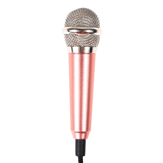 Mini micrófono con soporte Micrófono de condensador Enchufe de 3,5 mm Teléfono móvil y FLhrweasw Nuevo