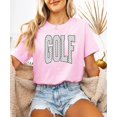 thumbnail image 6 of Polka dot Golf Graphic T-Shirt for Girls and Women - Cute Golf Lover Outfit Pink Shirt Adult Large, 6 of 7