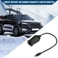 thumbnail image 2 of Unique Bargains 9V 0.29m Cigarette Lighter Adapter USB Type C Cigarette Lighter Converter Cable for Car RV Black, 2 of 7