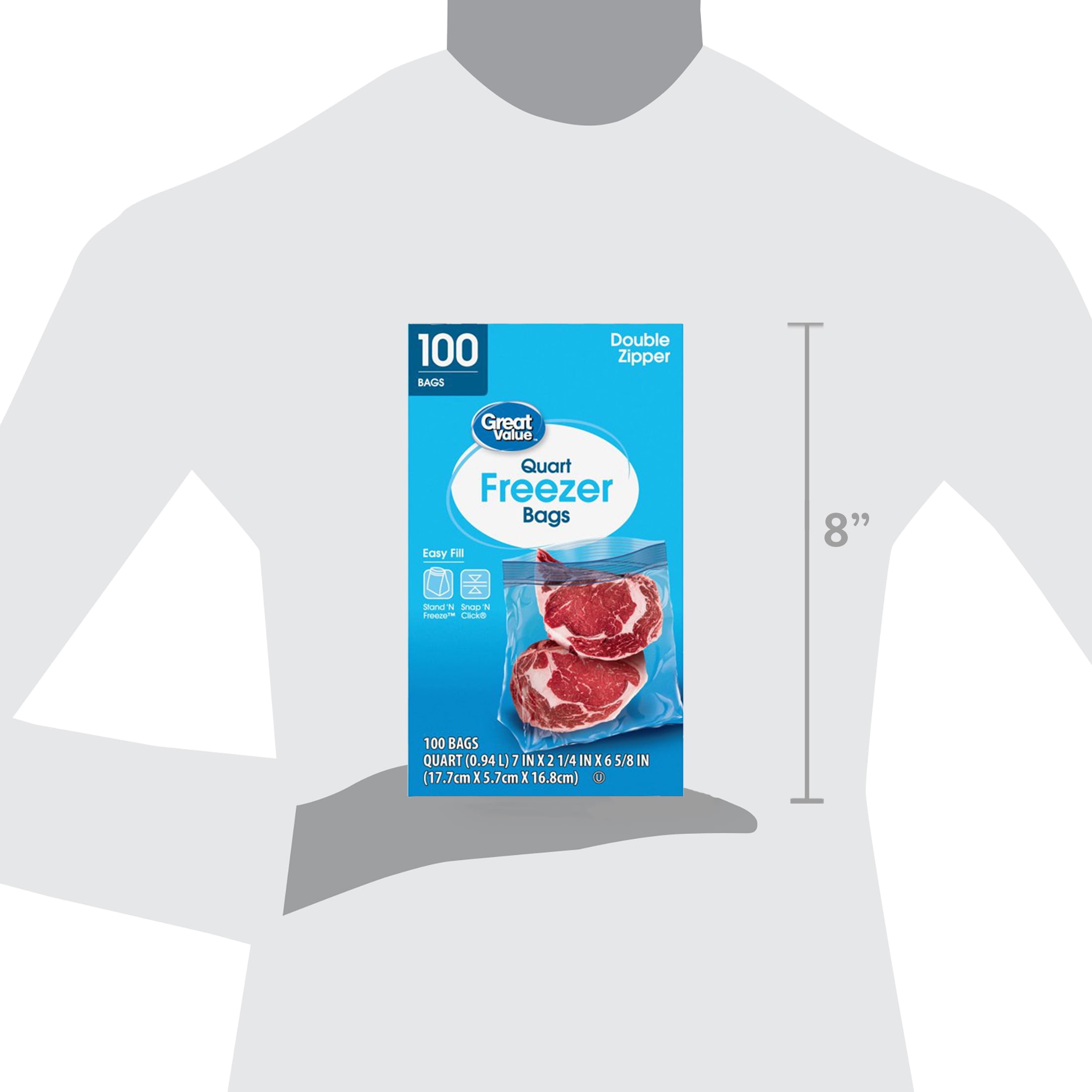 Great value quart freezer bags new arrivals