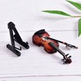 thumbnail image 4 of Mini Violon Modèle en Bois avec Support et Étui, 4 of 5