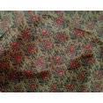 thumbnail image 4 of oneOone Silk Tabby Fabric Leaves & Floral Block Printed Craft Fabric BTY 42 Inch Wide, 4 of 4