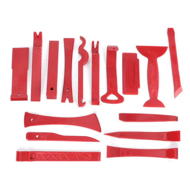 Barra de palanca de audio, 16 piezas de herramienta de palanca para tablero de instrumentos de ajuste interior de automóvil, desmontaje de molduras de automóvil construida para precisión
