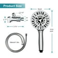 BreeRainz Handheld Shower Head, 10 Settings Water Saving High Pressure
