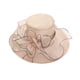 thumbnail image 2 of Flor Red Hilo Sombrero para el sol Playa Protector solar Sombrero para el sol Mujer Organza Sombrero de copa Wmkox8yii jkg5758, 2 of 2