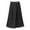 j29-Black, variant on Womens Pleated Culottes Solid Color Elastic Waist Baggy Wide Leg Casual Pants Ladies Comfortable Breathable Everyday Trousers,M