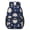 Sun and Moon, variant on Moth and Skeleton Gothic Pattern 17" School Backpacks for Teens,Waterproof Oxford Fabric,S-Shape Padded Straps for School,Travel,Hiking,Camping