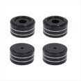 thumbnail image 1 of 4 Soportes Aislantes para Altavoces, de Aleación de Aluminio, con Almohadillas Amortiguadoras para Altavoces, CD y Amplificadores, Color Negro., 1 of 5