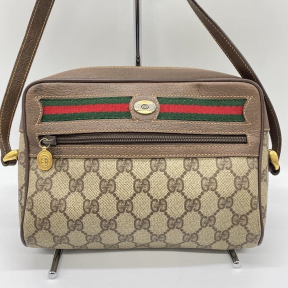 Pre-Owned GUCCI Old Gucci 001 115 GG Supreme Sherry Shoulder Bag Brown Men's and... (Good)