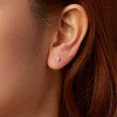 thumbnail image 5 of AIXZETHY Tiny Moissanite Stud Earrings 0.1ct Brilliant Round Cut D Color VVS1 Clarity Earrings 925 Sterling Silver Earrings Birthday Christmas Valentines Day Mothers Day Gifts, 5 of 6
